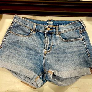 Old Navy Mid Rise Denim Jean Shorts Women